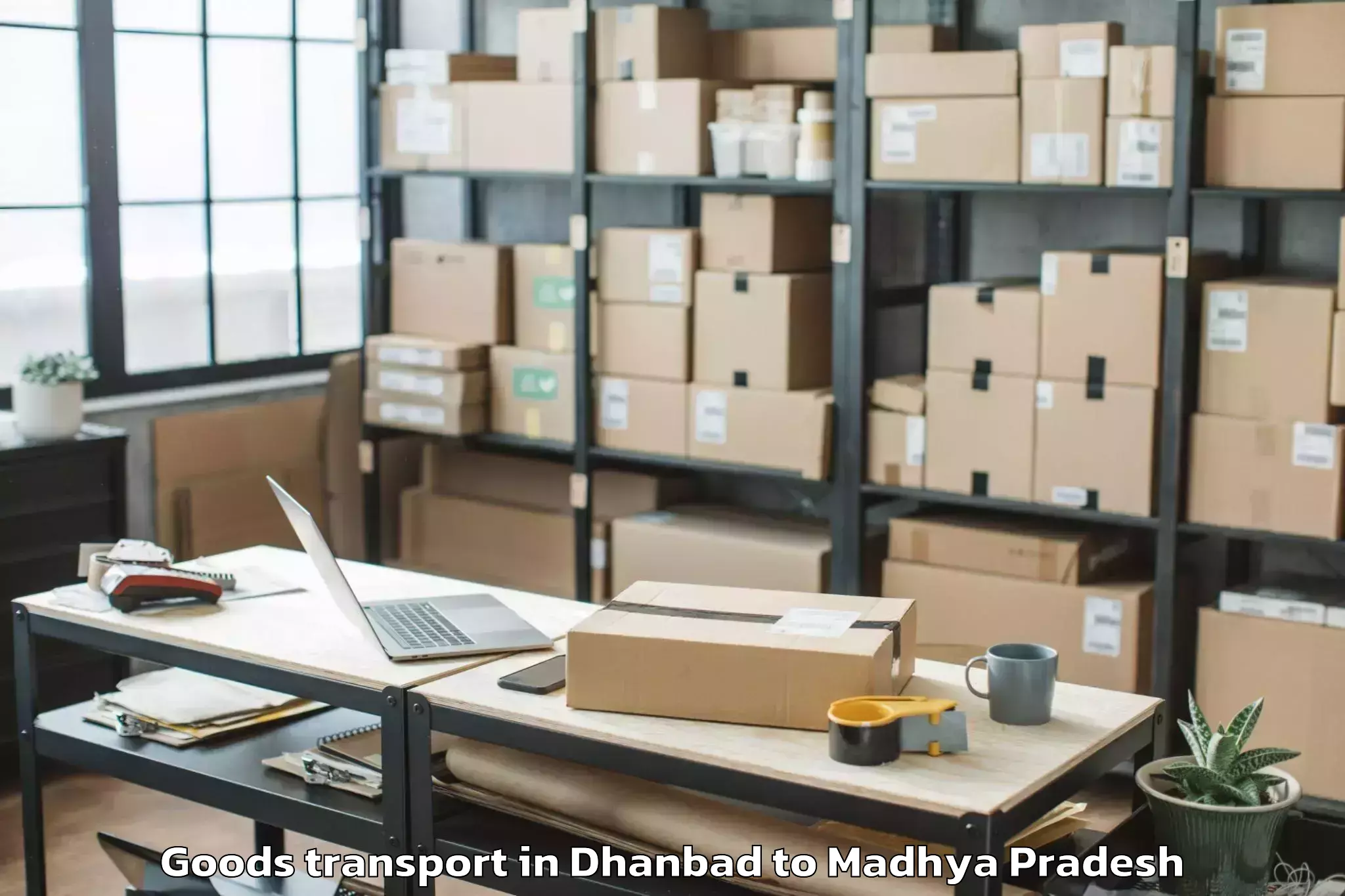 Book Dhanbad to Jabalpur Goods Transport Online